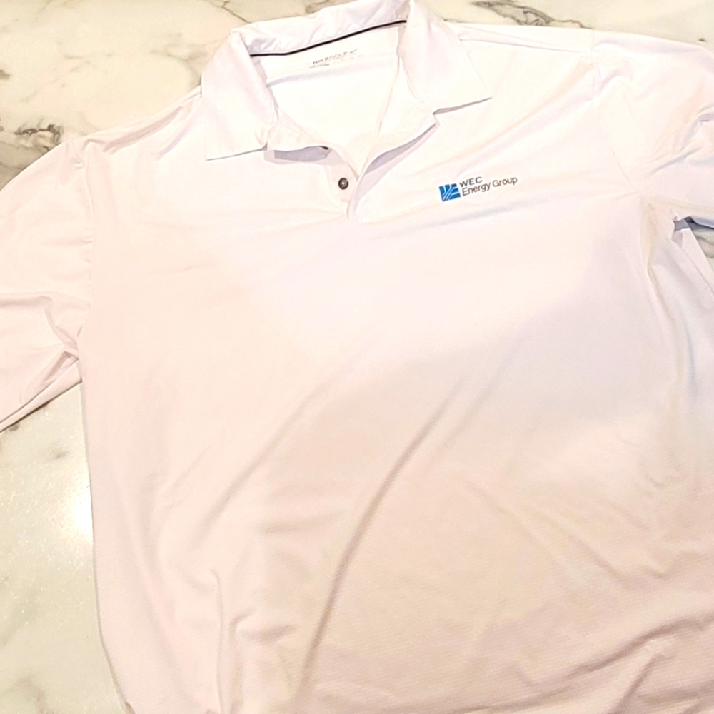 Men's Nike Golf Dri-Fit White WEC Energy Group Polo - Sz XXL
